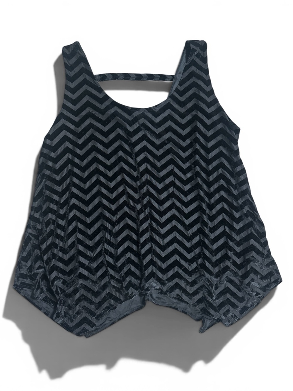 Lane Bryant Chevron Design Tank Top Black Size 18/20